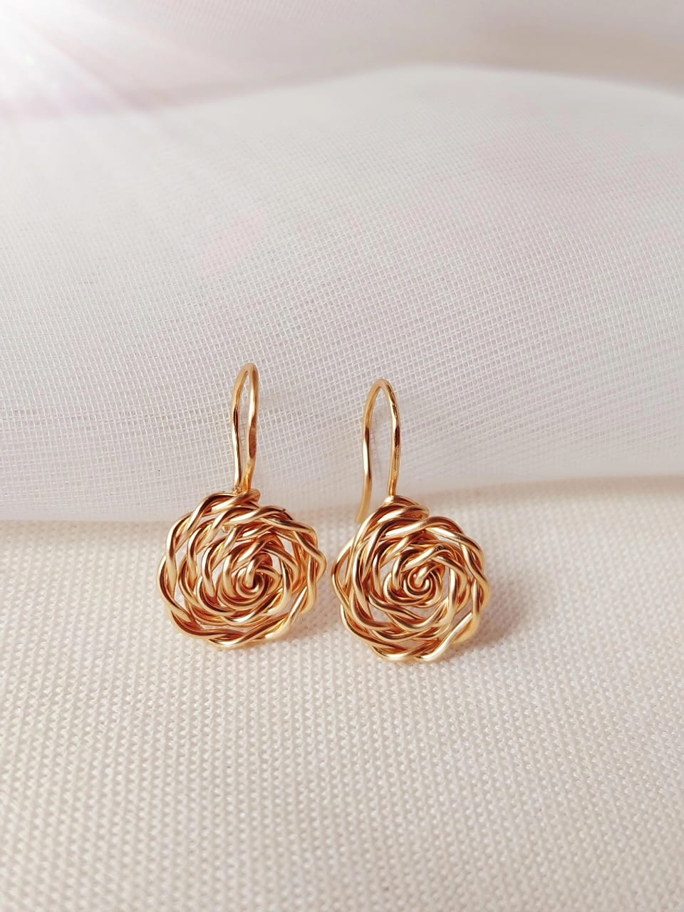 Pendientes rositas de la abu