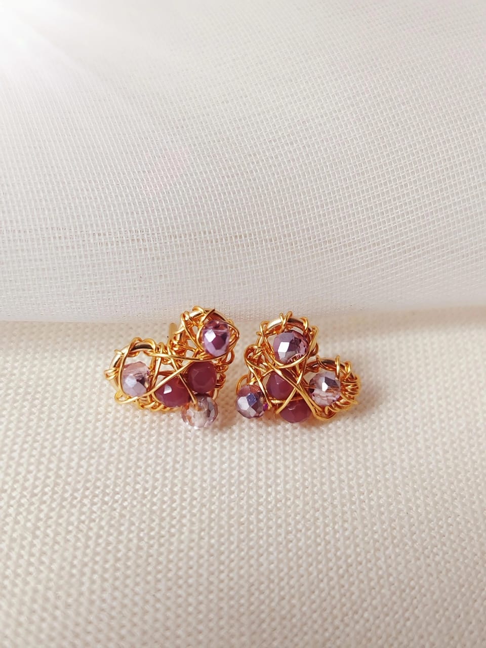 Pendientes corazón esperanza mini