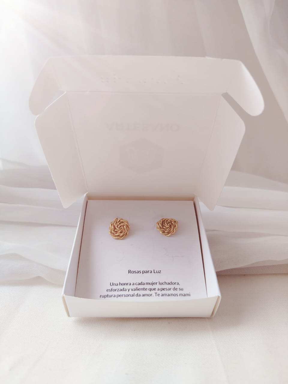 Pendientes Rosas para Luz