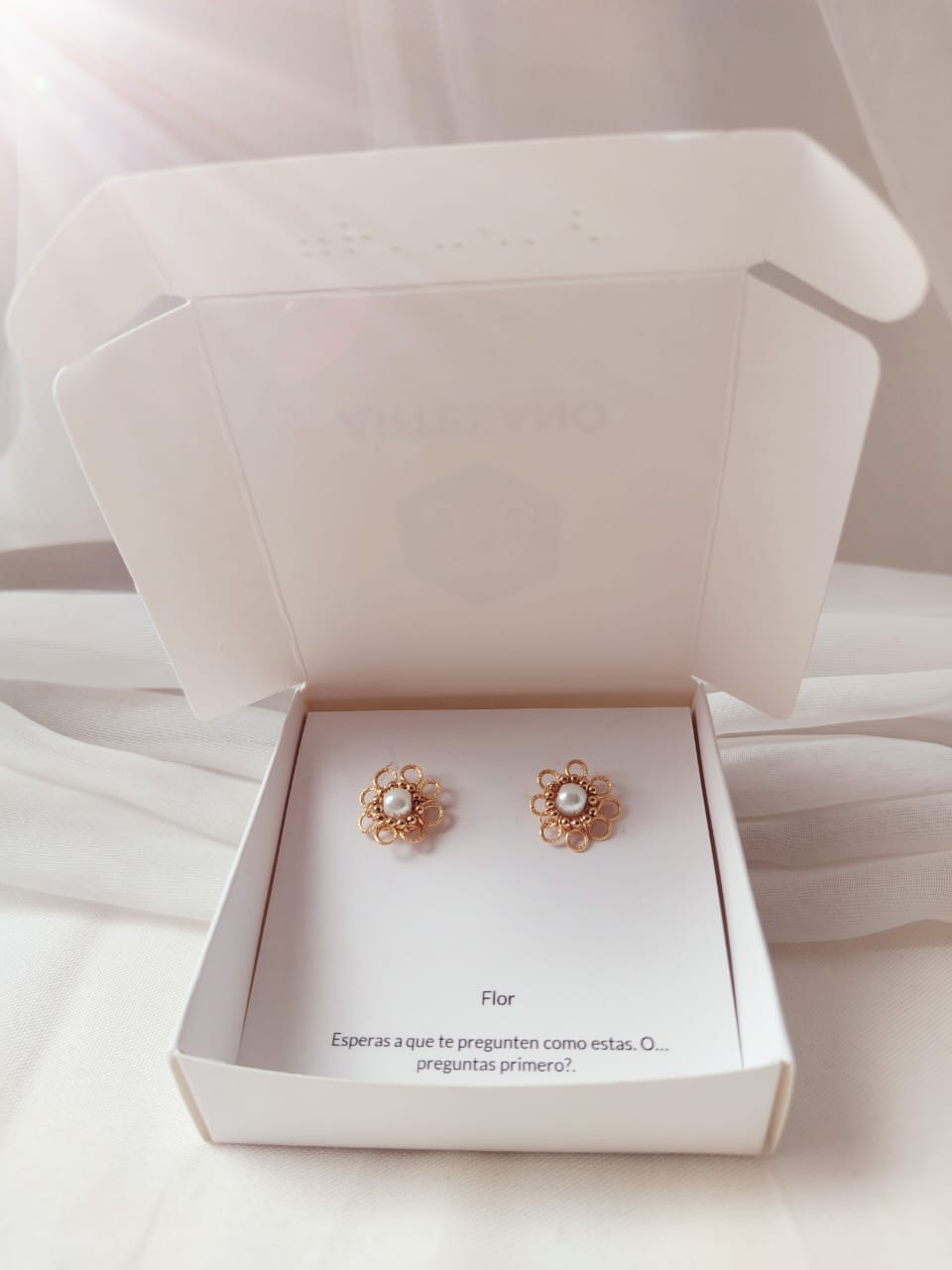 Pendientes flor