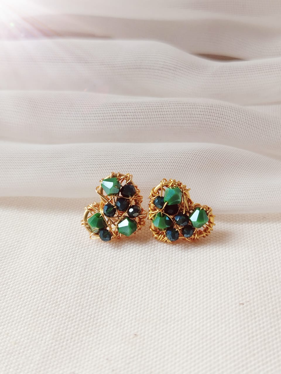 Pendientes corazón esperanza mini