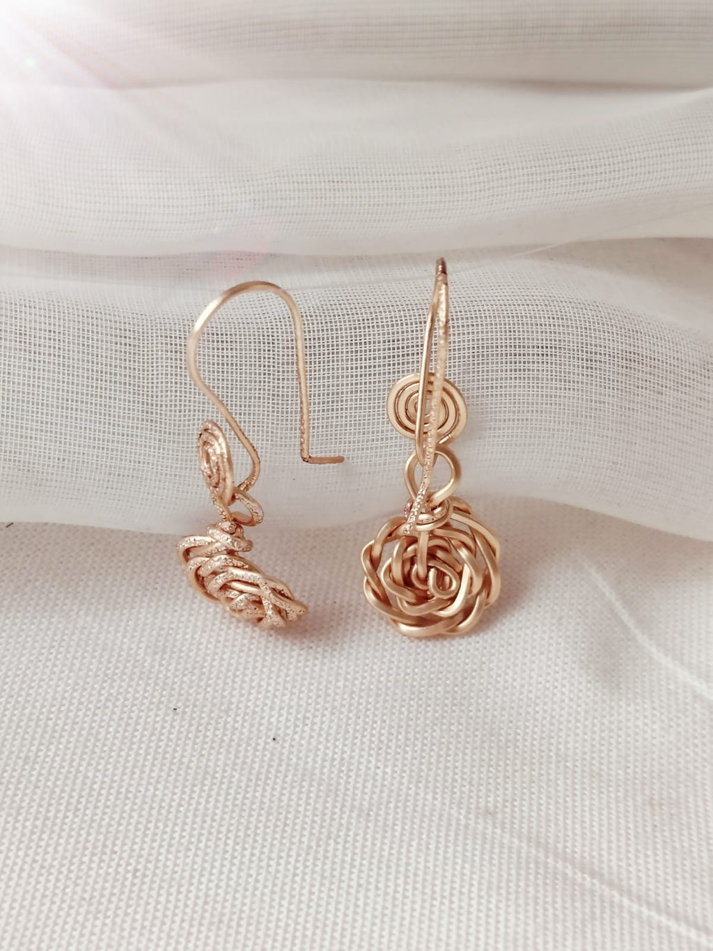 Aretes hechos a mano | Rosas para Luz