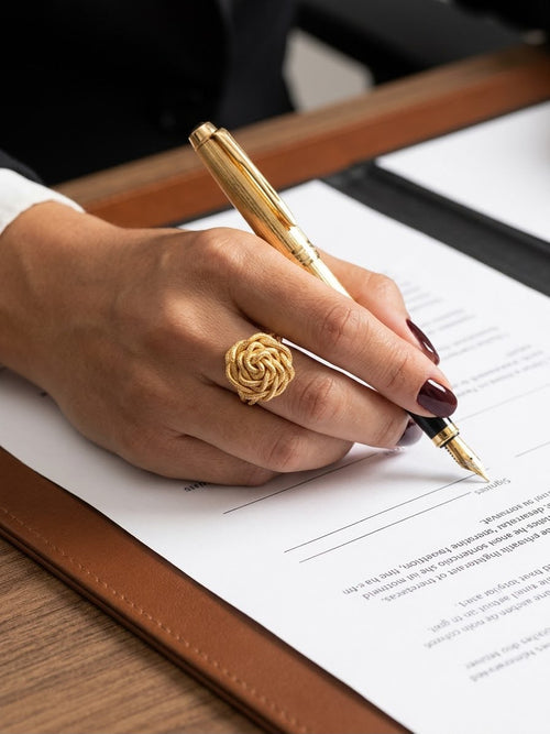 Anillo hecho a mano | Rosas para Luz